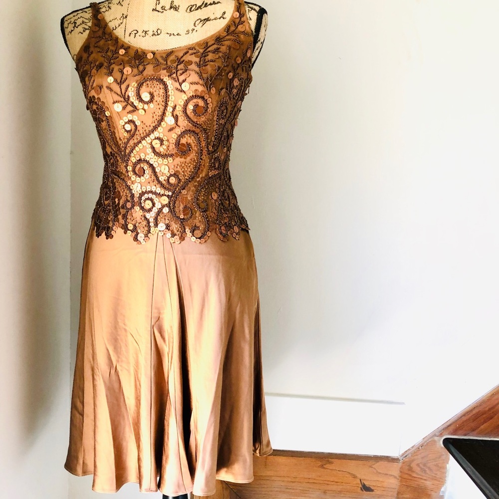 Carmen Marc Valvo Silk Dress Size 2